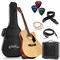Ashthorpe Full-Size Thinline Cutaway Acoustic Electric Guitar Package with 10 Watt Amp